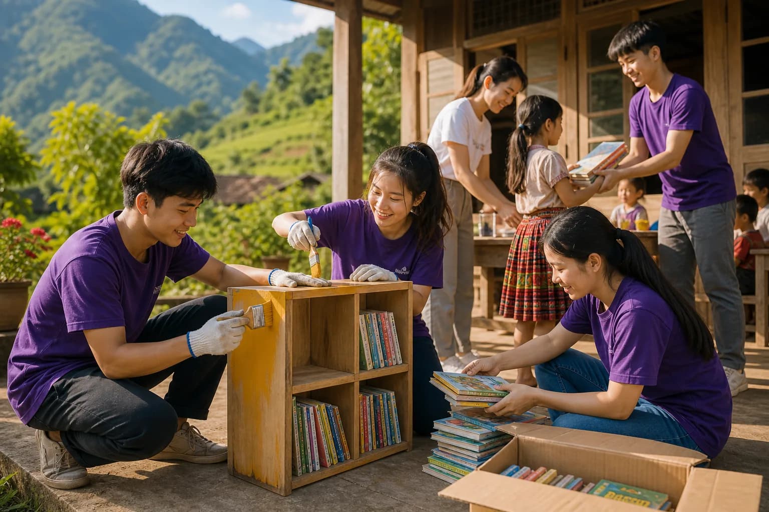Tham gia hoạt động tình nguyện bền vững