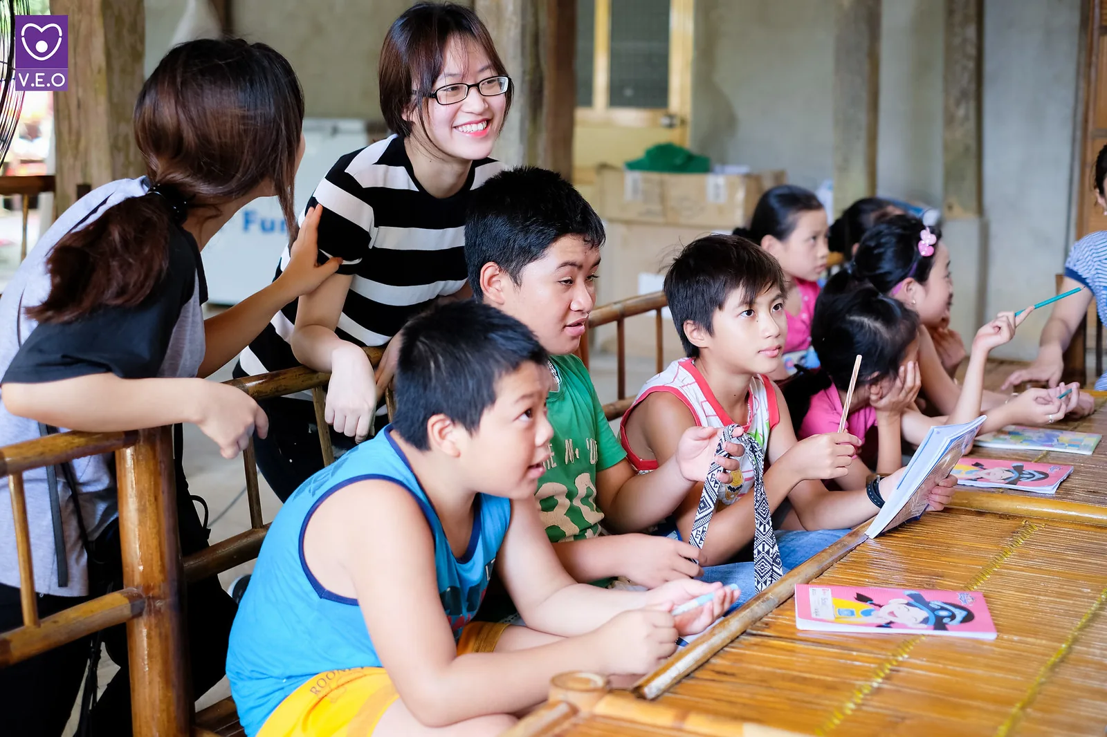 Trong trại hè các em sẽ được làm việc nhóm với các bạn để hoàn thành tốt công việc
