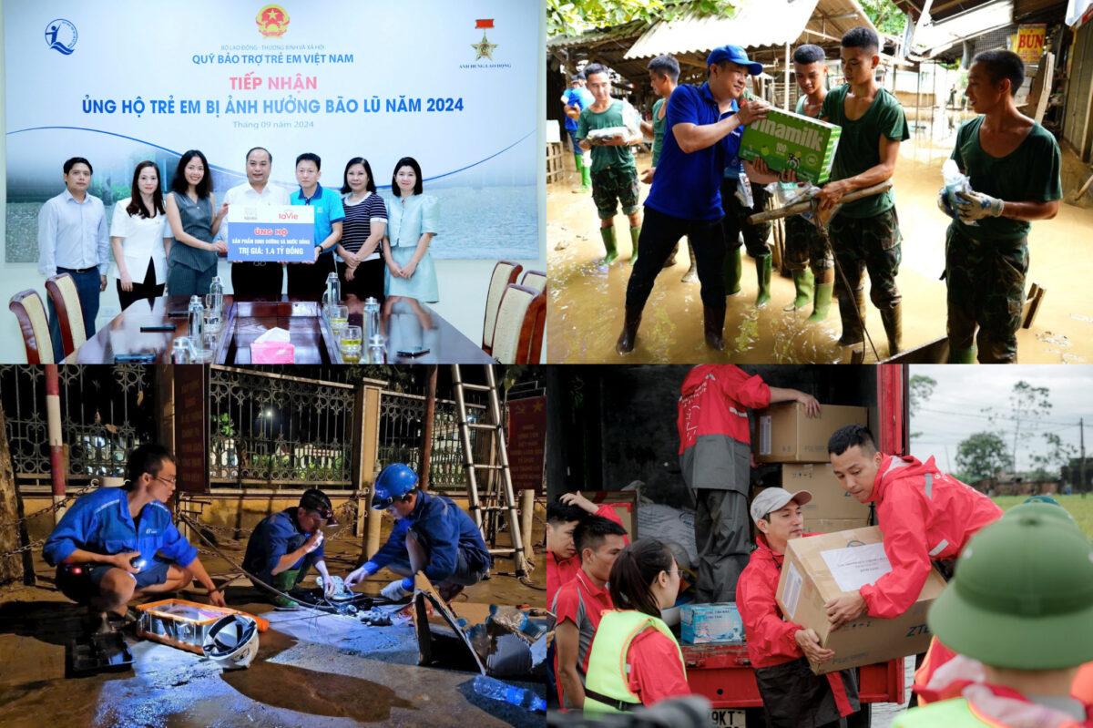 Doanh nghiệp Việt và các hoạt động CSR hỗ trợ khắc phục hậu quả sau bão Yagi